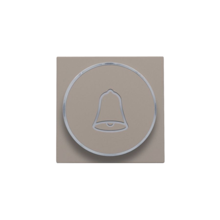 Afwerkingsset doorschijnende ring/belsymbool 6A bronze c.
