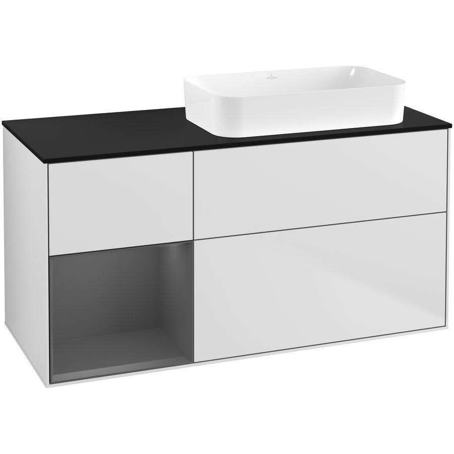 Wastafelonderkast Finion 1200x603x501mm White Matt Lacquer G682GKMT