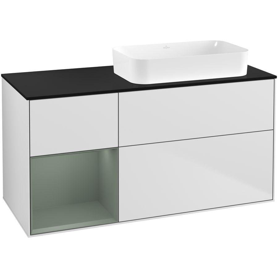 Wastafelonderkast Finion 1200x603x501mm White Matt Lacquer G682GMMT