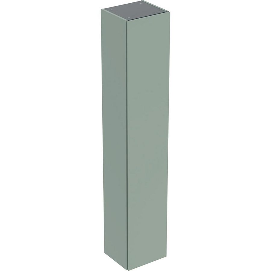 Hoge kast 1 deur: 33x180x29.8cm saliegroen / gelakt zijdemat