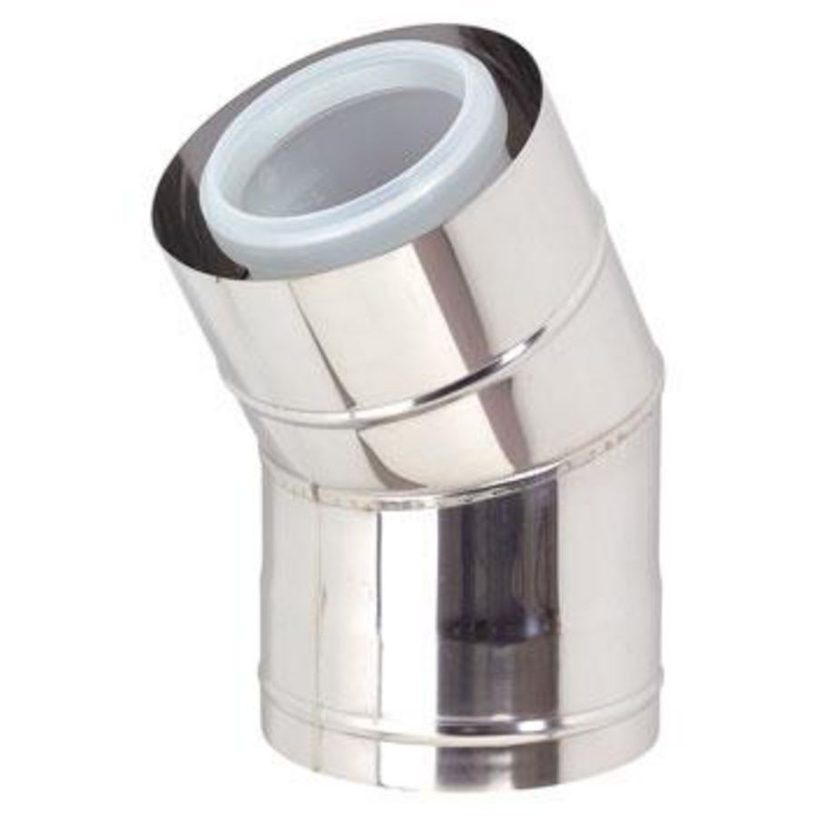 Rolux buitenwandsysteem bocht 30° conc 110/160 pp/inox
