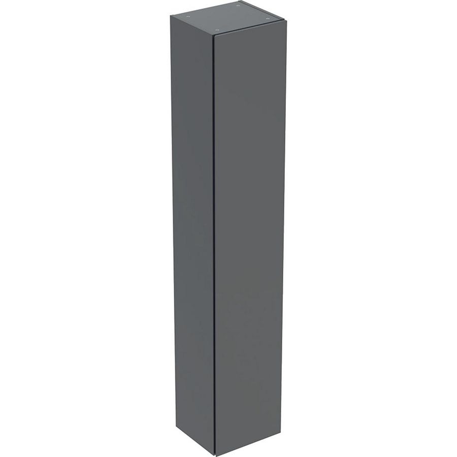 Hoge kast 1 deur: 33x180x29.8cm lava / gelakt zijdemat