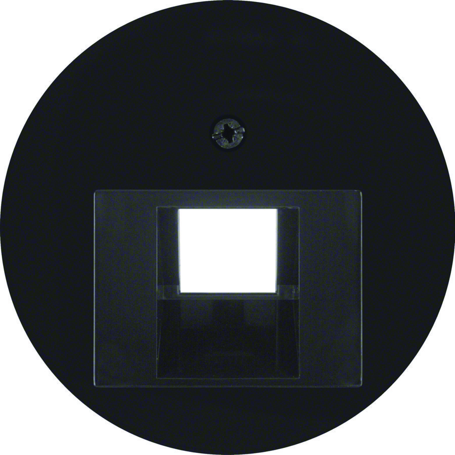 Centraaldeel RJ-datacontactdoos 1-v met 45gr.-uitgang, R.1/R