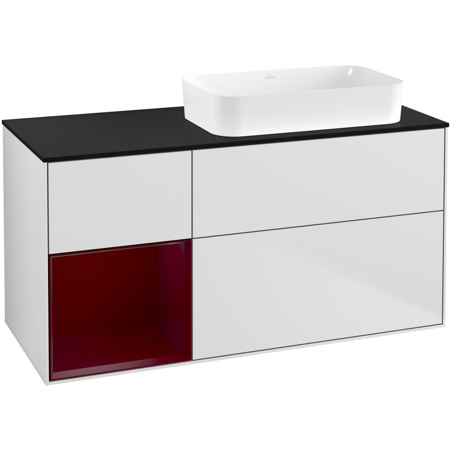 Wastafelonderkast Finion 1200x603x501mm White Matt Lacquer G682HBMT