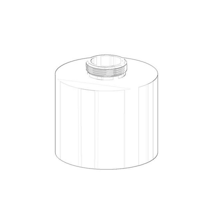 Pompje Opname, staand 60x49mm chr