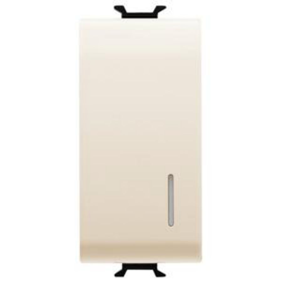 DRUKKNOP 1P 250 Vac-NO 16 A VERLICHTBAAR+AFSCHERMING VVE=12