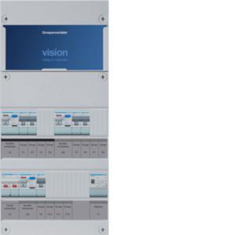 Groepenkast 5-groepenverdeler HS 3xALS 30mA +T 1-fase
