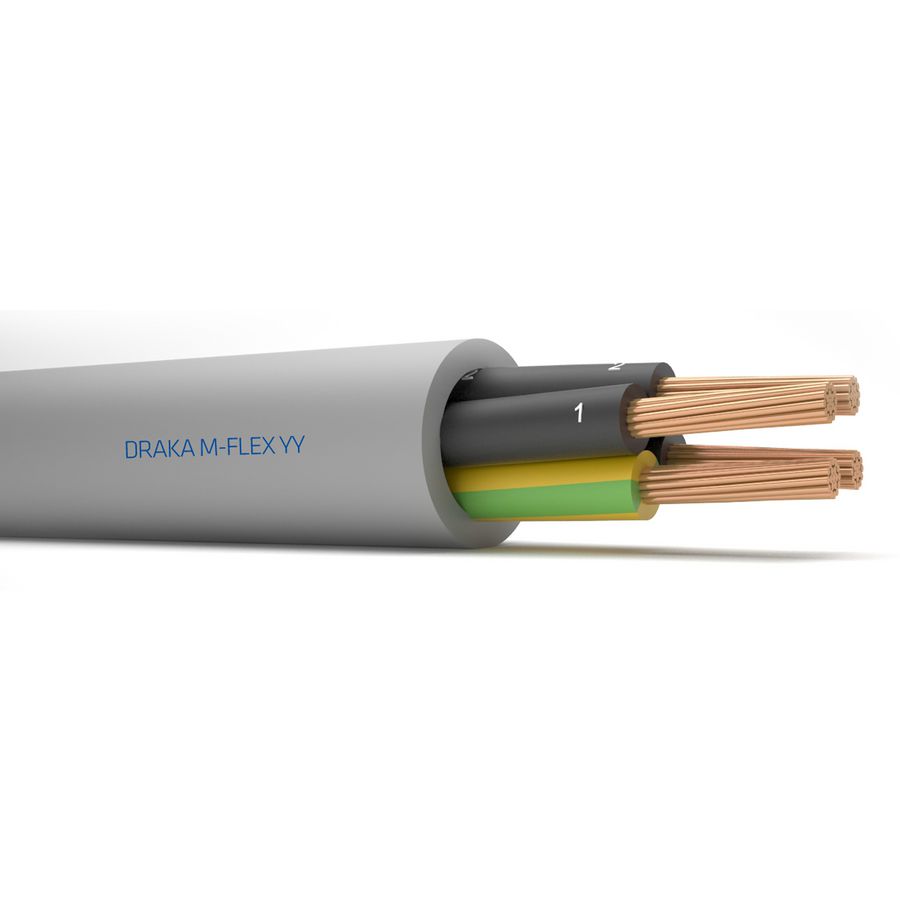 Haspel a 500m. M-FLEX YY 300/500V gy# 2x1,5mm²