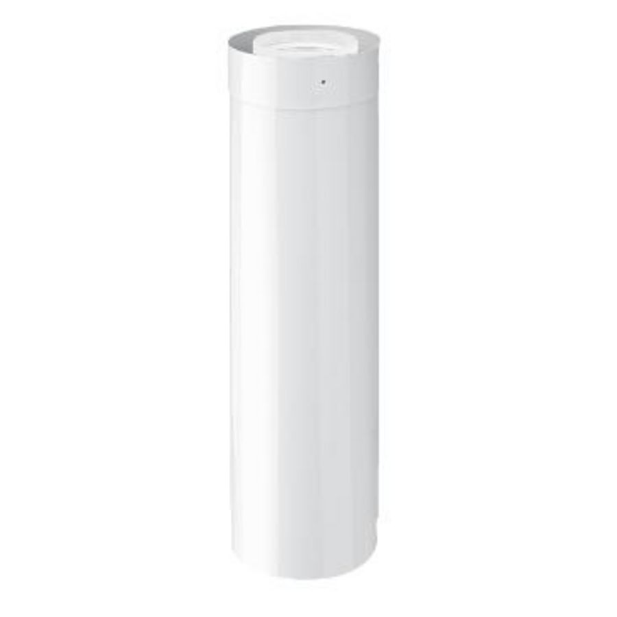 Onderdaks verlengpijp AL 100/150 L=1000 wit