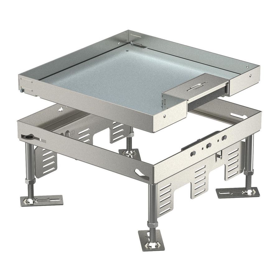 Vierkante cassette snoeruitgang 243x243mm rvs A2 1 7409220