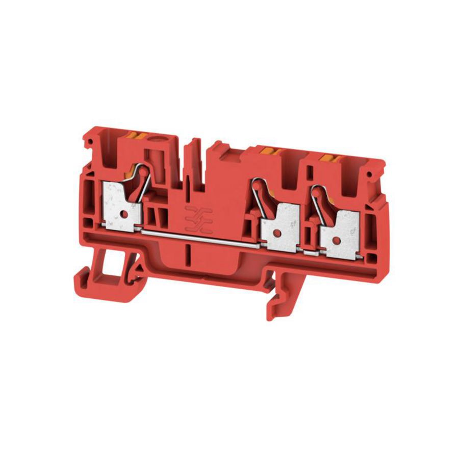 Doorvoerklem PUSH IN rood 4mm² 32A 800 Vr 2051300000 VVE=50