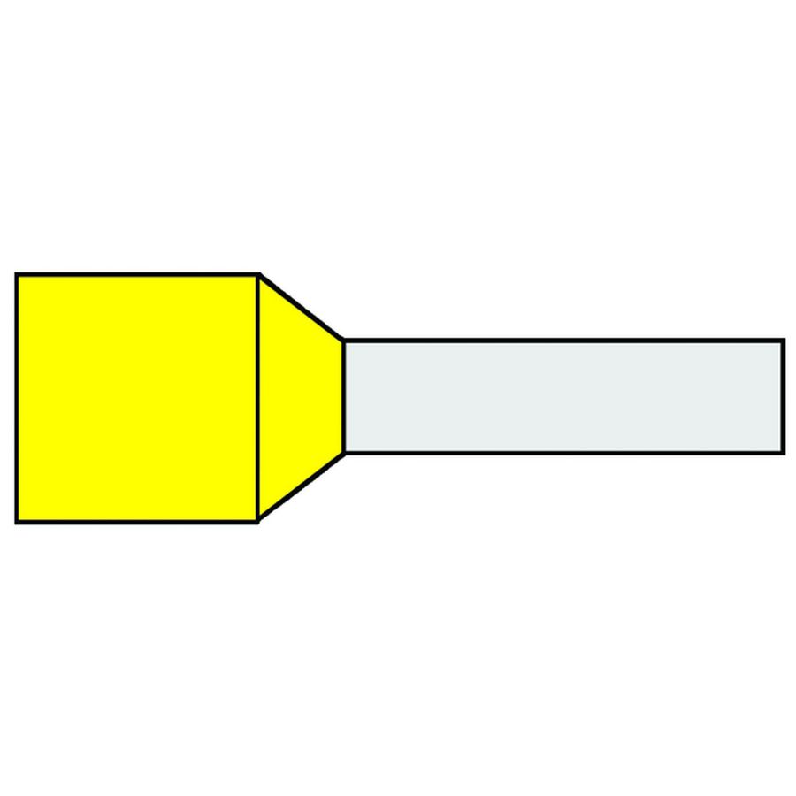 Zak a 50st. Adereindhuls geisol. 25mm² Geel 16mm DIN