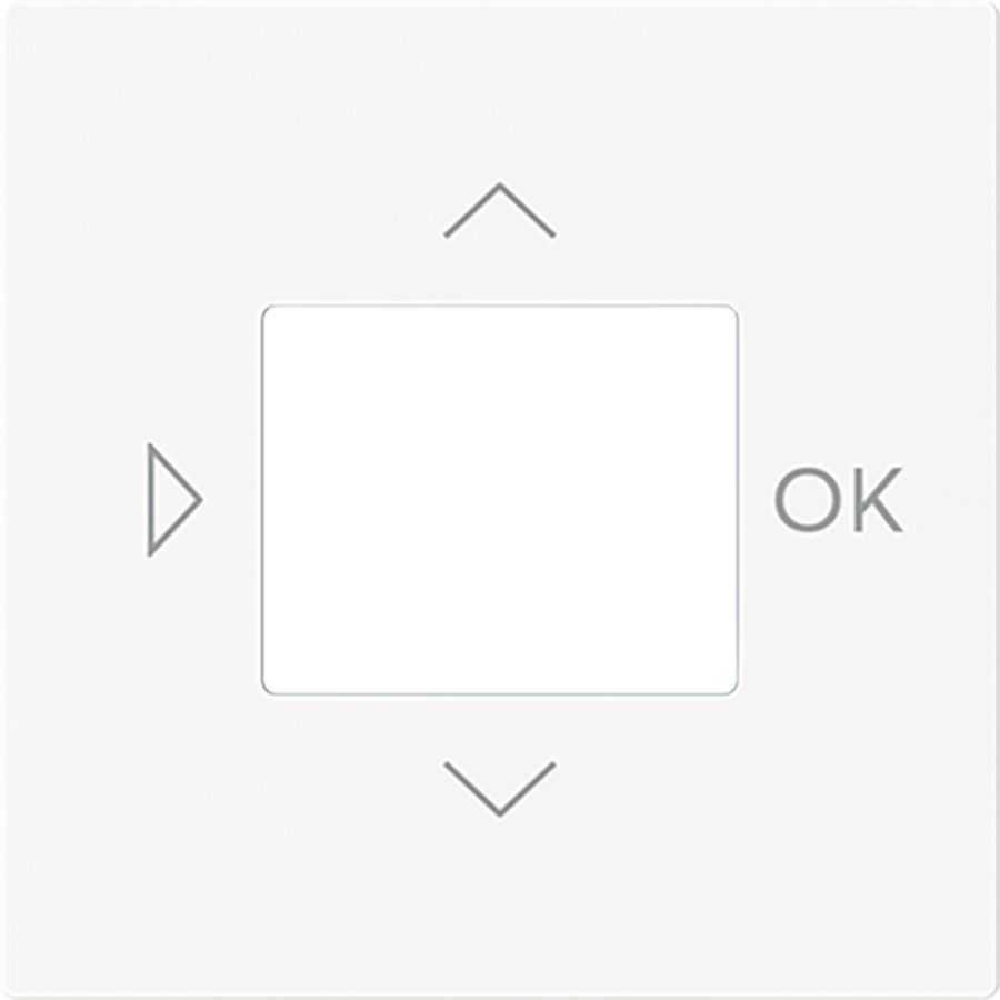 Centraalplaat voor timer/CO2/thermostaat art-matwit (6435-44M)