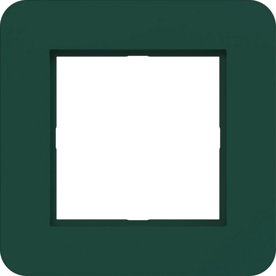 LED-afdekraam 1-voudig, C.8, jade, halfglanzend