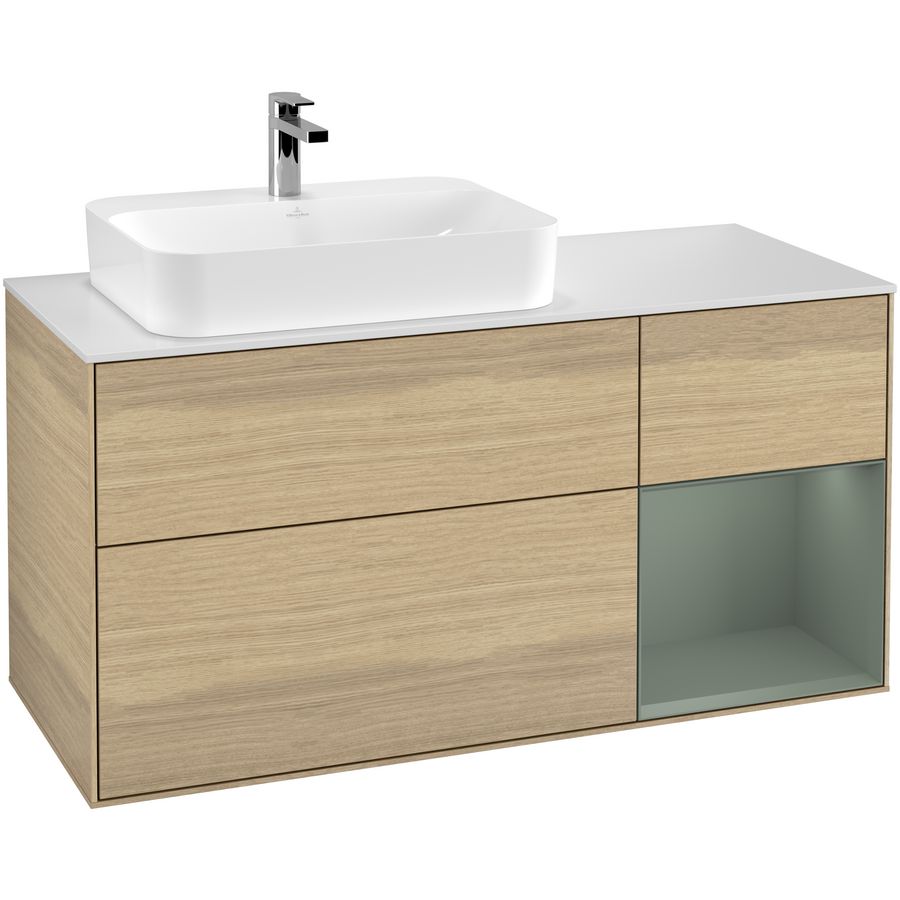 Wastafelonderkast Finion 1200x603x501mm Oak Veneer G401GMPC
