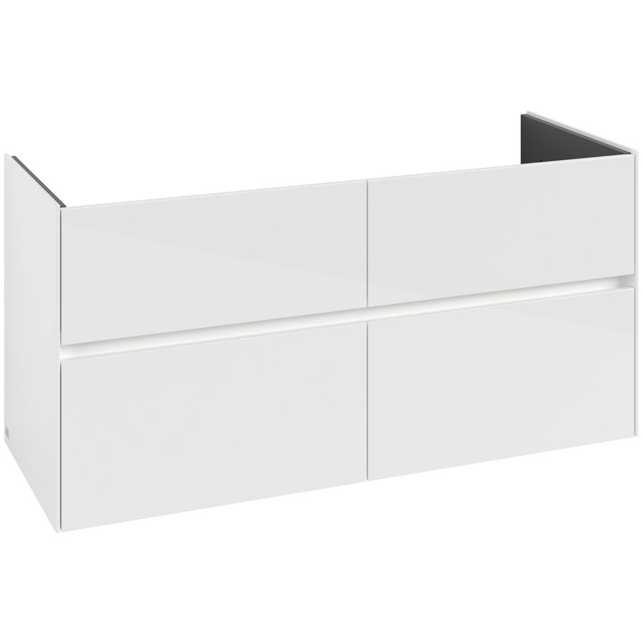 Wastafelonderkast Collaro 1261x610x480mm Glossy White C147B0DH