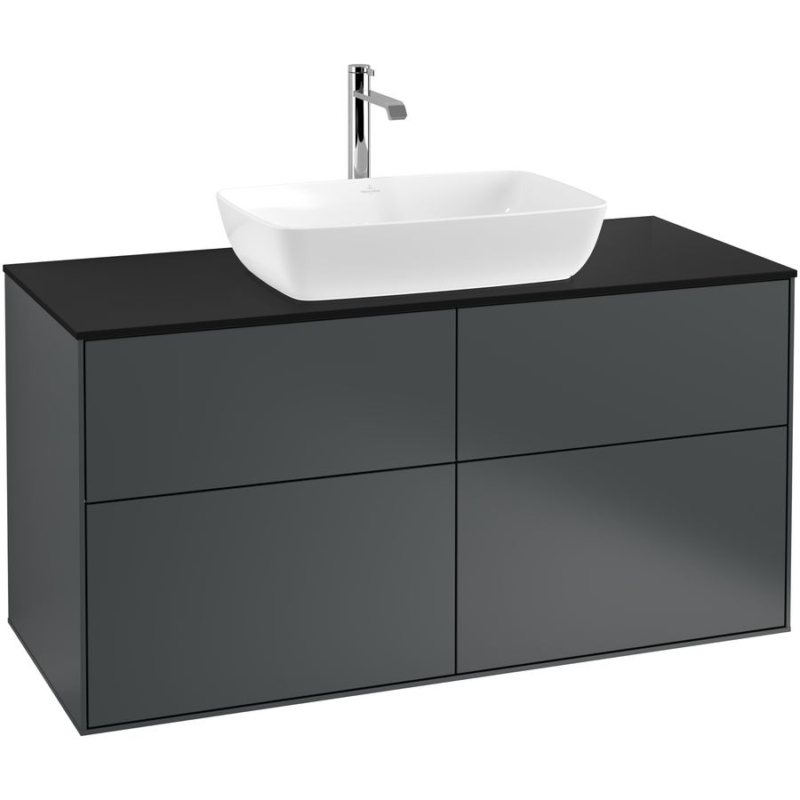Wastafelonderkast Finion 1200x603x501mm Mid.Blue Matt Lacquer G79200HG