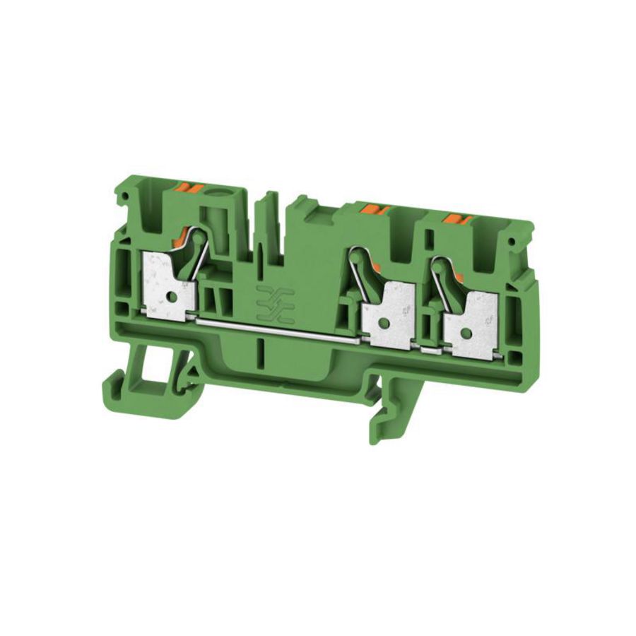 Doorvoerklem PUSH IN groen 4mm² 32A 800V 2051350000 VVE=50