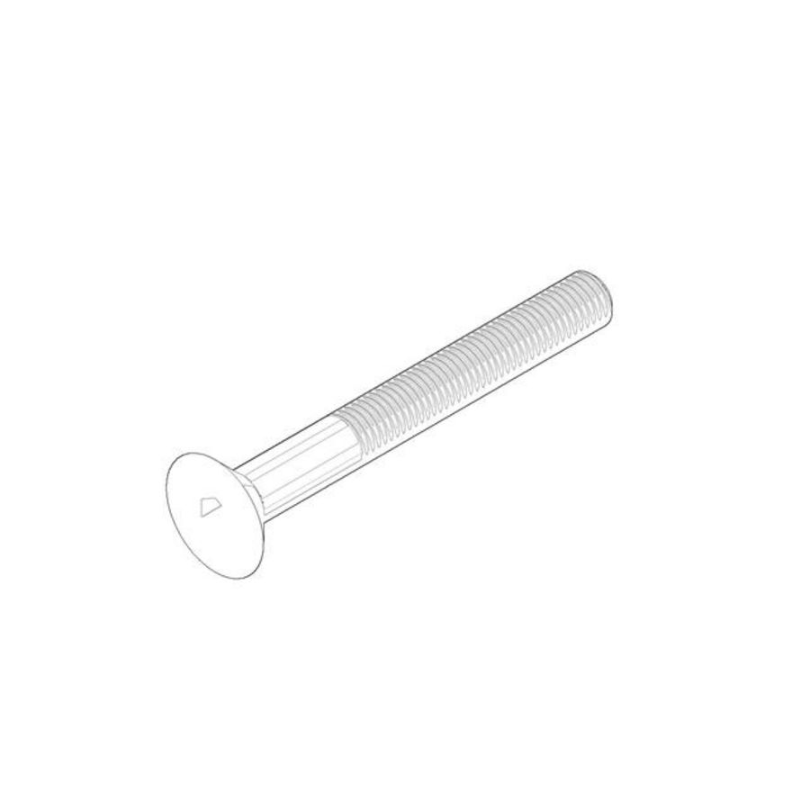 Bevestiging Verzonken schroef met binnenzeskant M4x35mm
