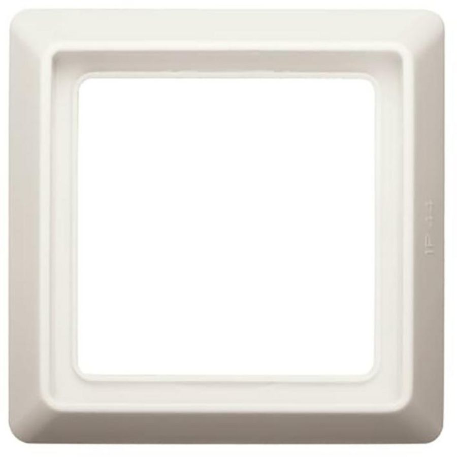 Afdekraam 1-voudig IP44 A-w creme wit (2101-32)