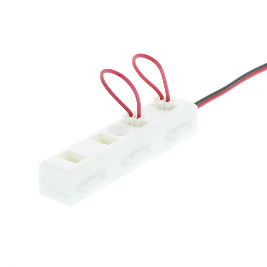 Connectorkabel inclusief 2 jumpers. 4-polige 2mtr. kabel