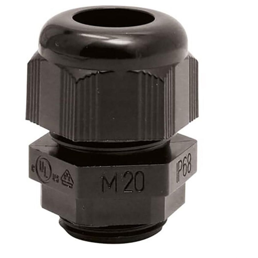 Wartel+lamellen poly 6 1/2NPT Reductor Zwart RAL9005 VVE=20