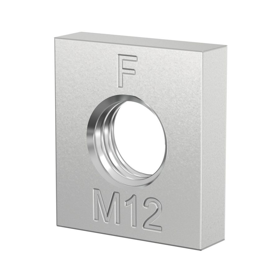 Doos a 50st. Schuifmoer verzinkt M12 S tbv rail R0-80