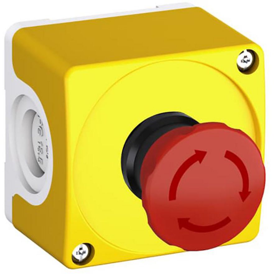 Noodstop kast Compact serie draai-ontgrendeling 2NC 40mm