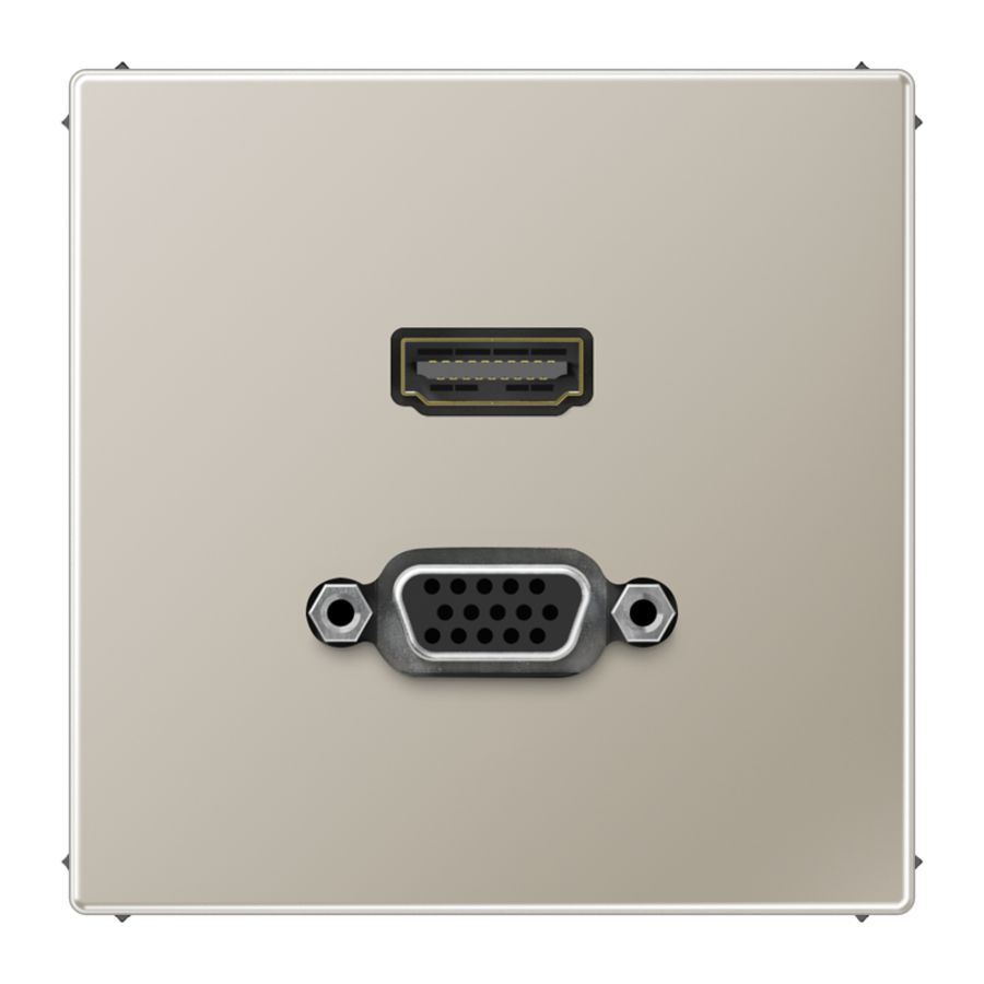 Afdekking edelstaal voor HDMI/VGA LS