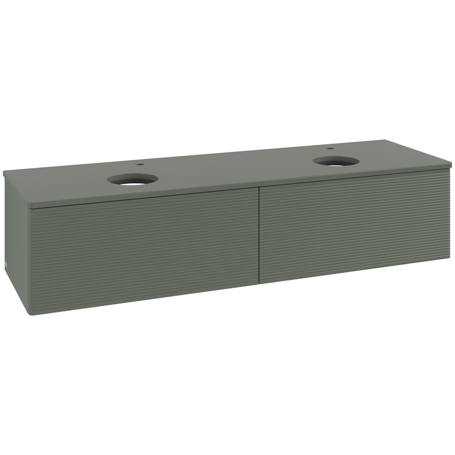Wastafelonderkast Antao 1600x360x500mm L.Green Matt Lacquer K39150HL