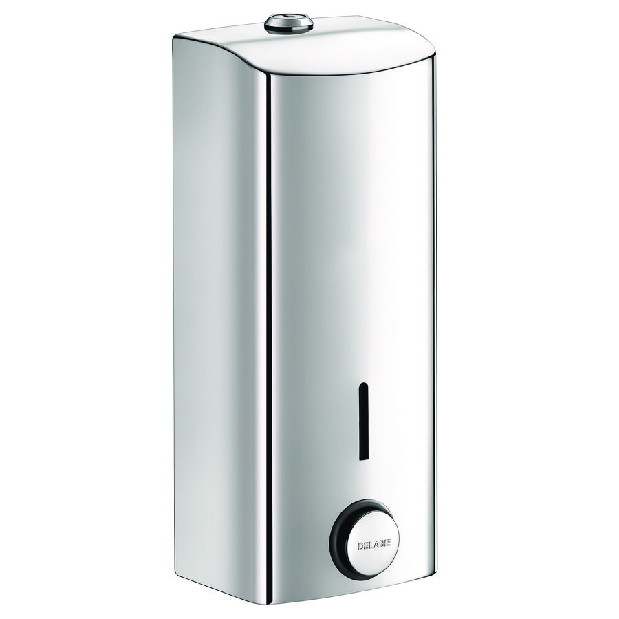 Zeepdispenser 1000ml. RVS 304 glans gepol. vandaalbestendig