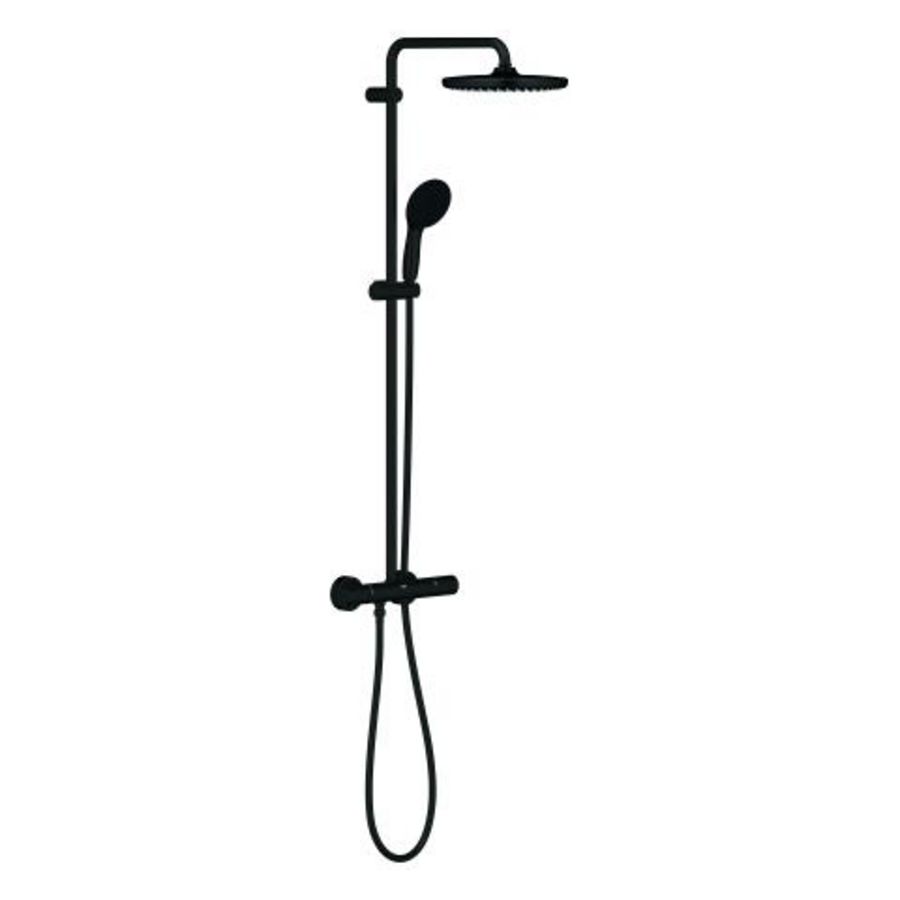 Tempesta 250 Douchesysteem Max 8,0L/M matte black (mat zwart) (prof)