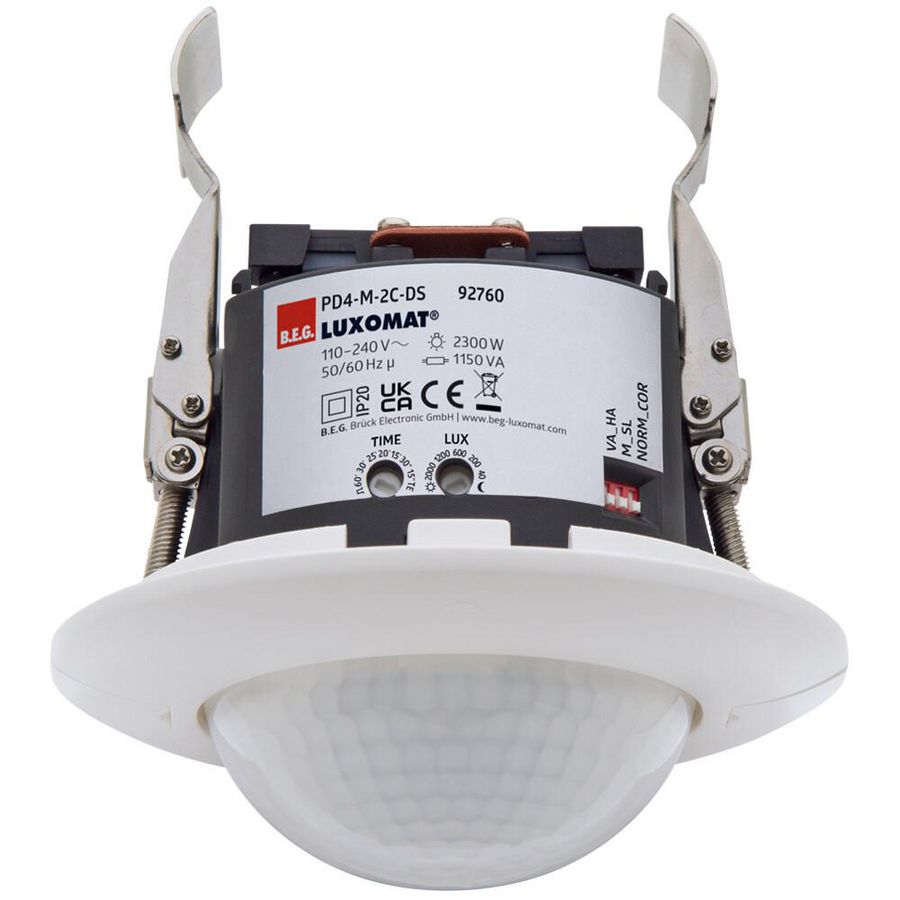Aanwezigheidsmelder 2C, PS 360gr. IB wit IP20 24m 2Kanaal