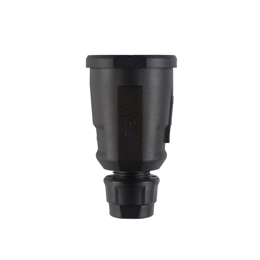 Koppelcontactstop geaard Hightech SCHUKO IP20 zwart