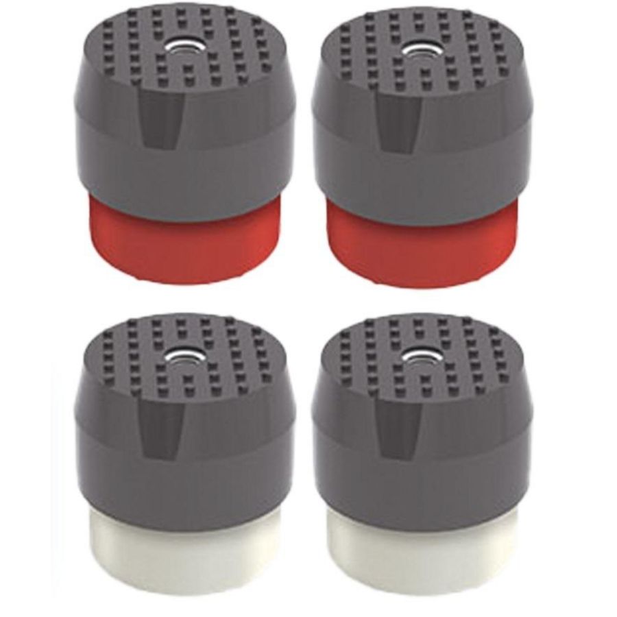 Set a 4 trillingsdemper 2x rood 2x wit 120-170kg M8