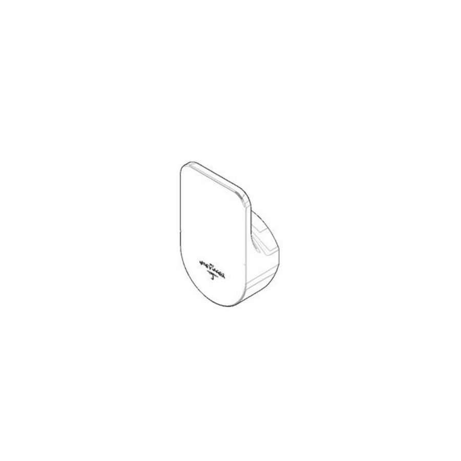 Hendel 54x29x88mm Mat Zwart