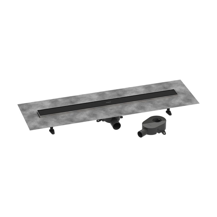 Douchegoot RainDrain Go compl.set 900 mat zwart