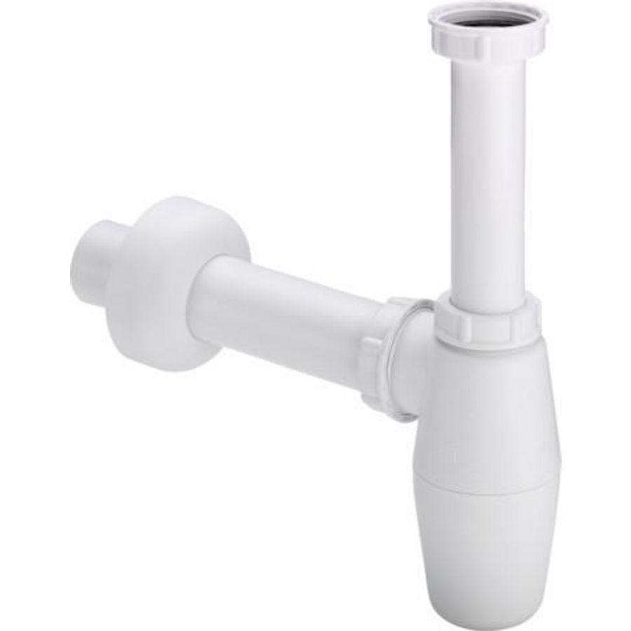 PP bekersifon 1.1/4"x32mm wit incl. lange verstelbuis
