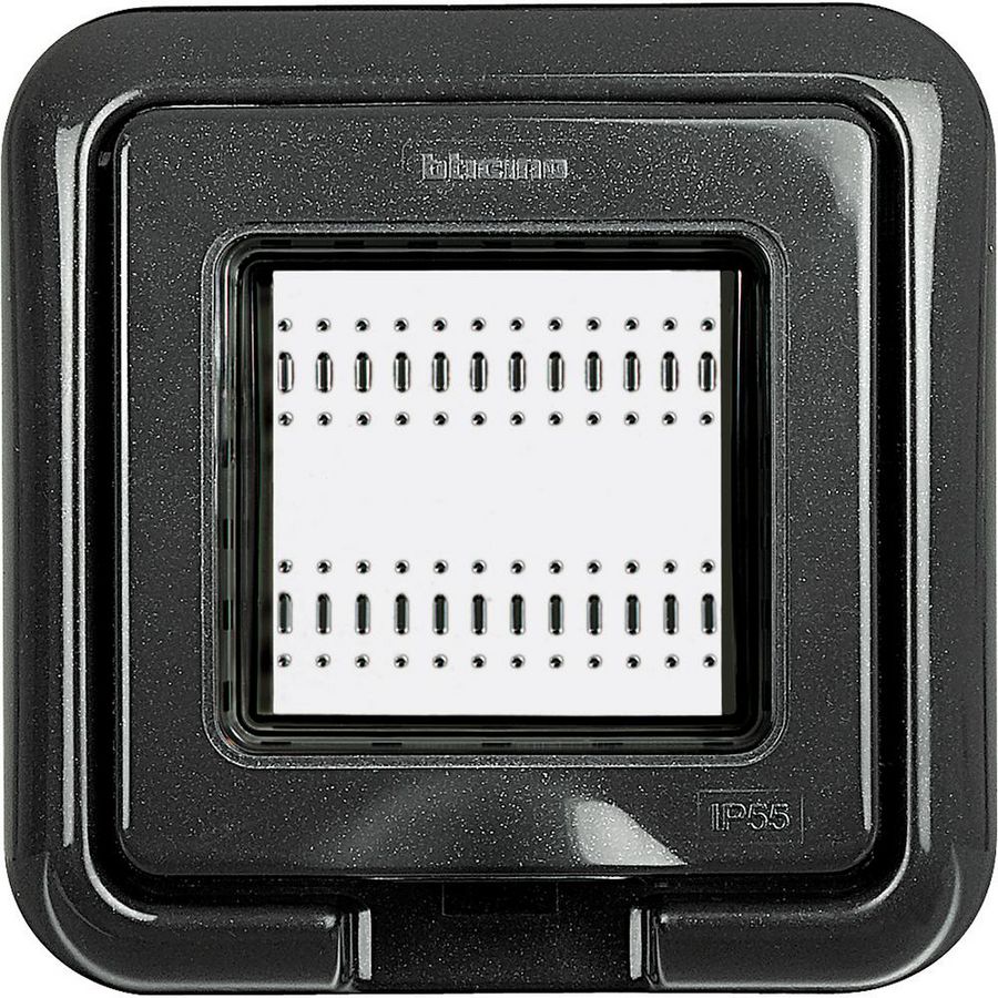 Deksel Idrobox IP55 2 modulen grijs