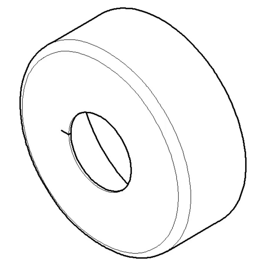 Rozet 66x24mm Platina 092789007-08