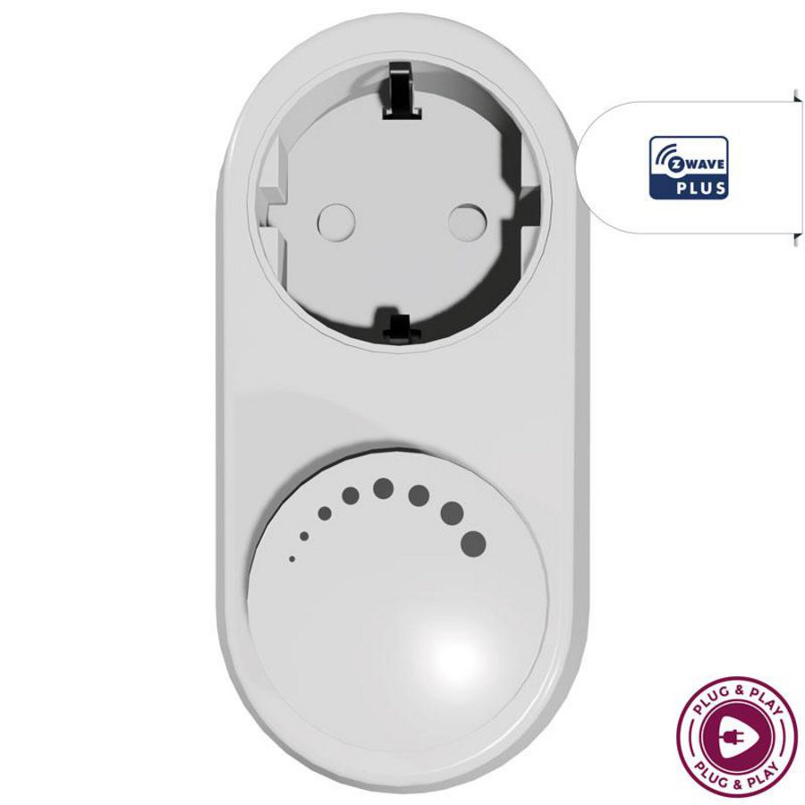 EcoDim ECO-DIM.06 Z-Wave LED plug-in Dimmer 0-100W Trailing