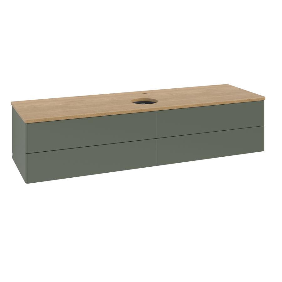 Wastafelonderkast Antao 1600x360x500mm L.Green Matt Lacquer L25051HL
