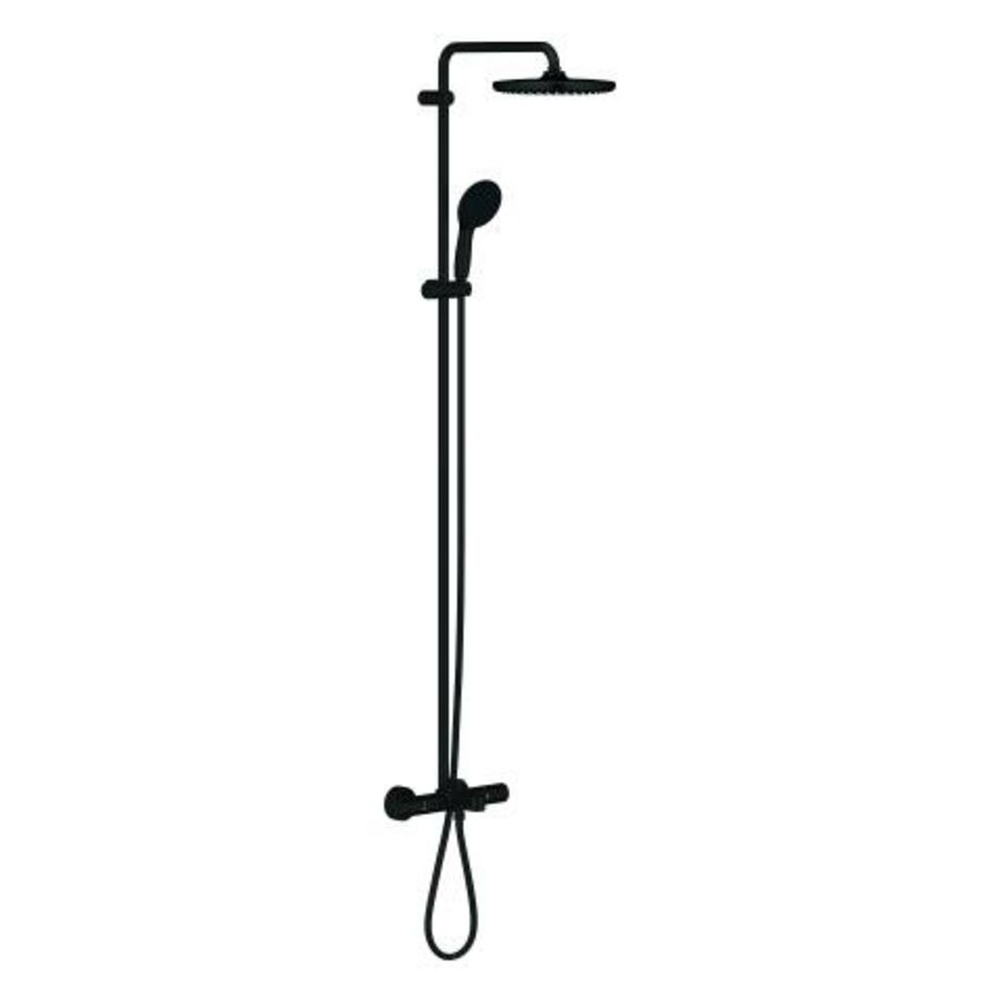 Tempesta 250 Douchesysteem Bad Max 8,0L/M matte black (mat zwart) (prof)