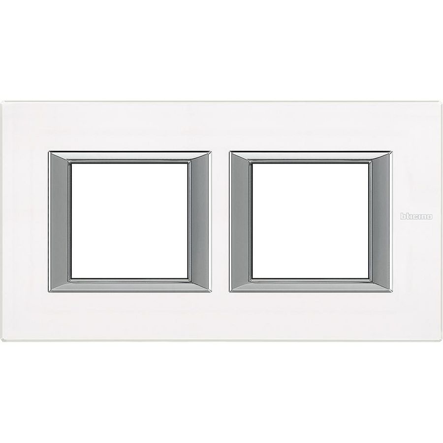 Afdekraam White Glas recht horizontaal 2x2 modulen Axolute