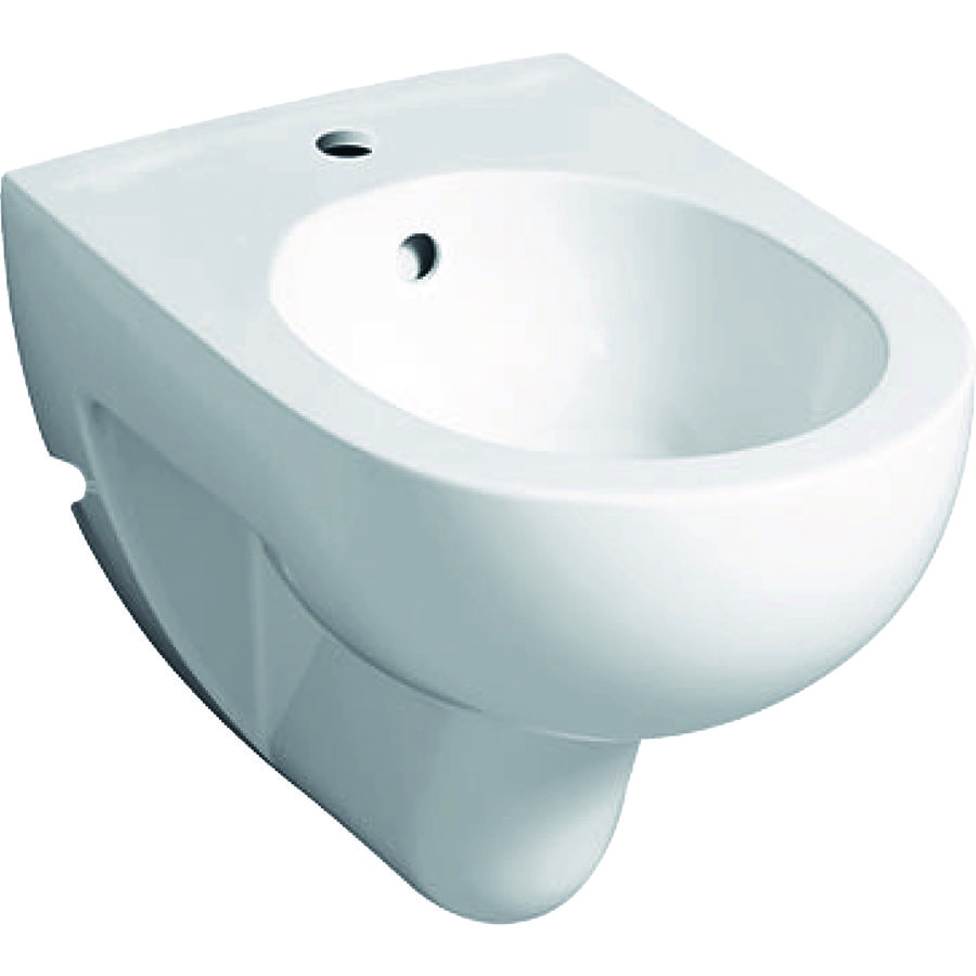 Renova wandbidet 55cm met overloop wit Keratect