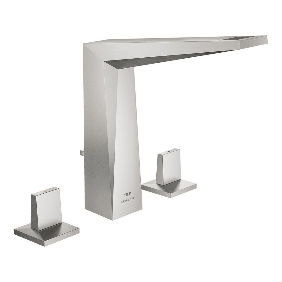 Allure brilliant 3-gats wastafelmengkraan hoog supersteel (rvs look) (Spa colors coll.)