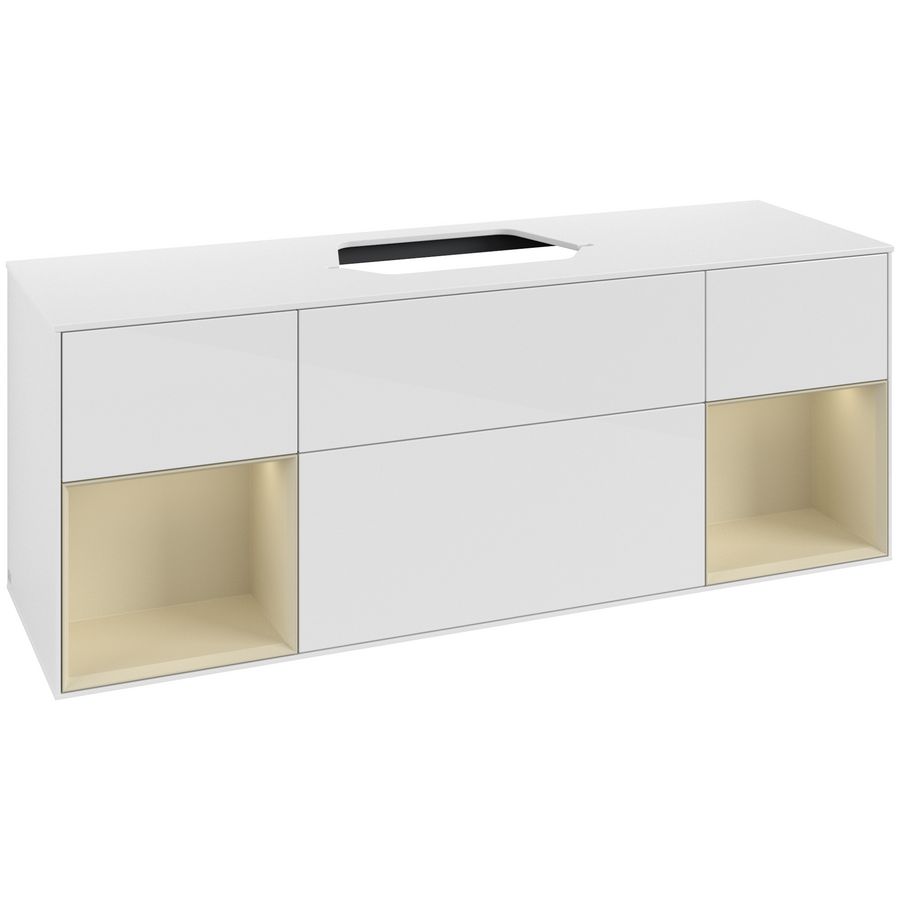 Wastafelonderkast Finion 1600x603x501mm G.White.L F451HJGF