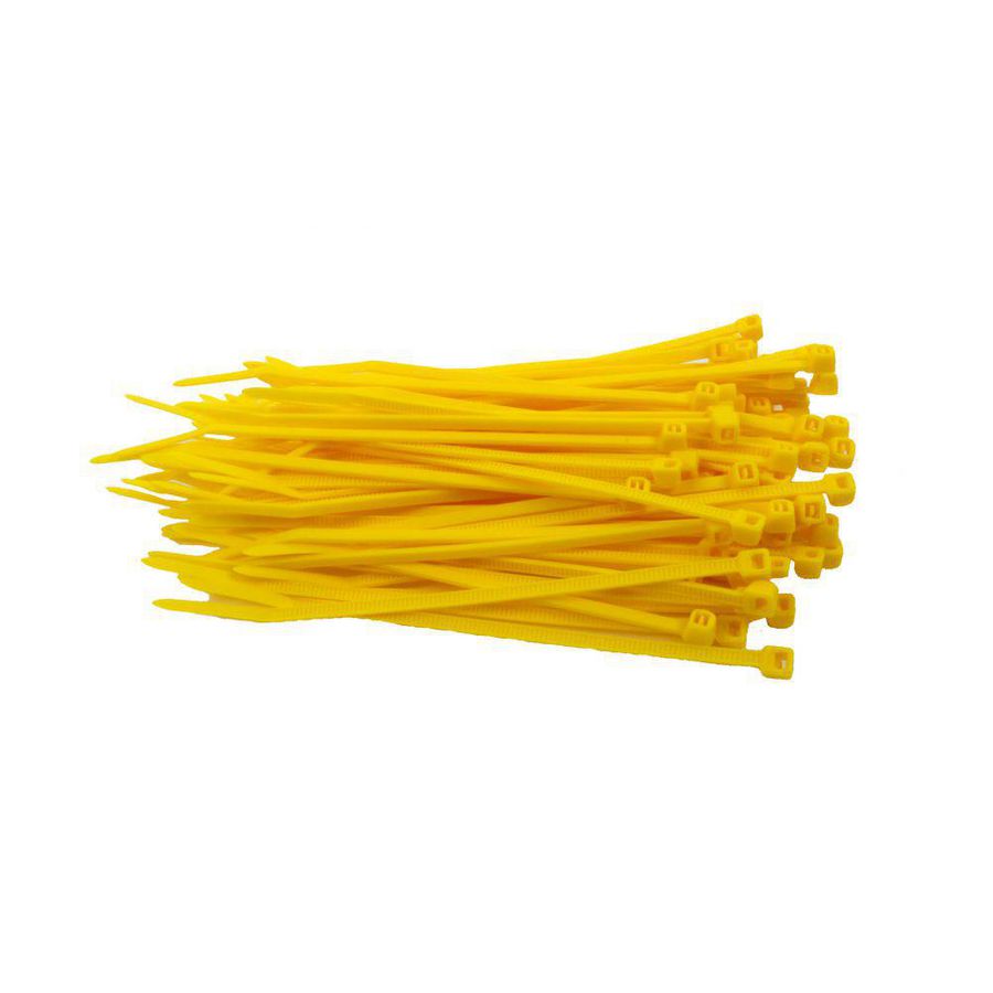 Zak a 100st. Kabelbinder geel 140x3.6mm