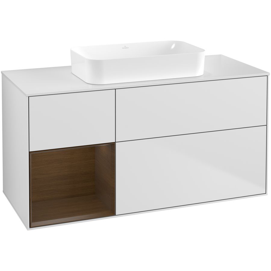 Wastafelonderkast Finion 1200x603x501mm White Matt Lacquer G701GNMT