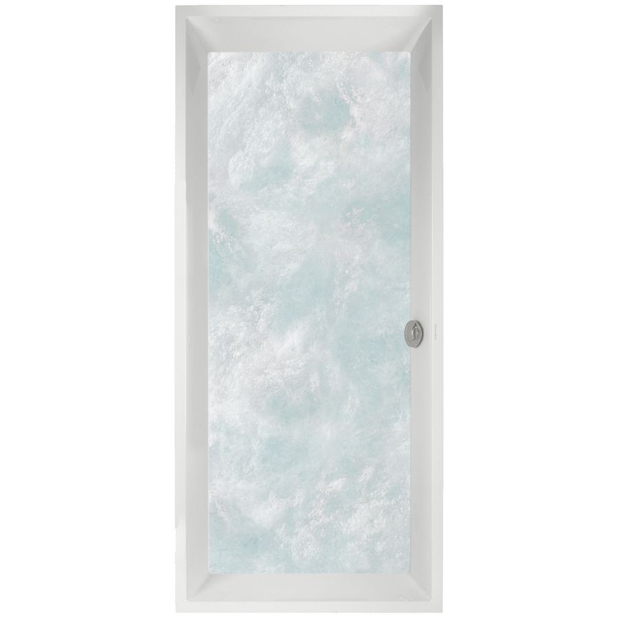 Bad 4-H Squaro m/ combipool-C 180x80cm A-wit pos.1